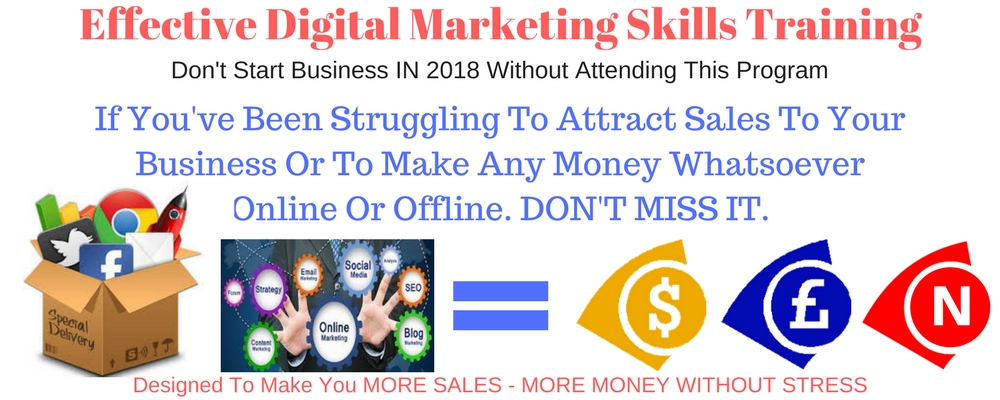 Click on slide to visit page - Effective Digital Marketing Skills Training